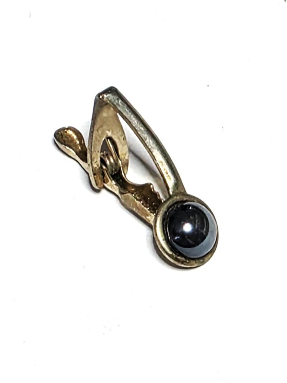 MCM or Modernist hematite tie clip